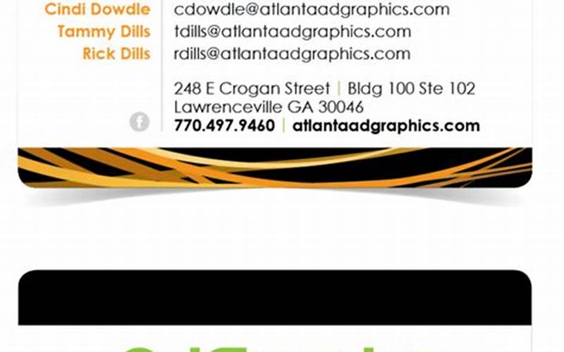 Business Cards Atlanta 2023 : Why They Are Still Relevant In Today'S Digital Age